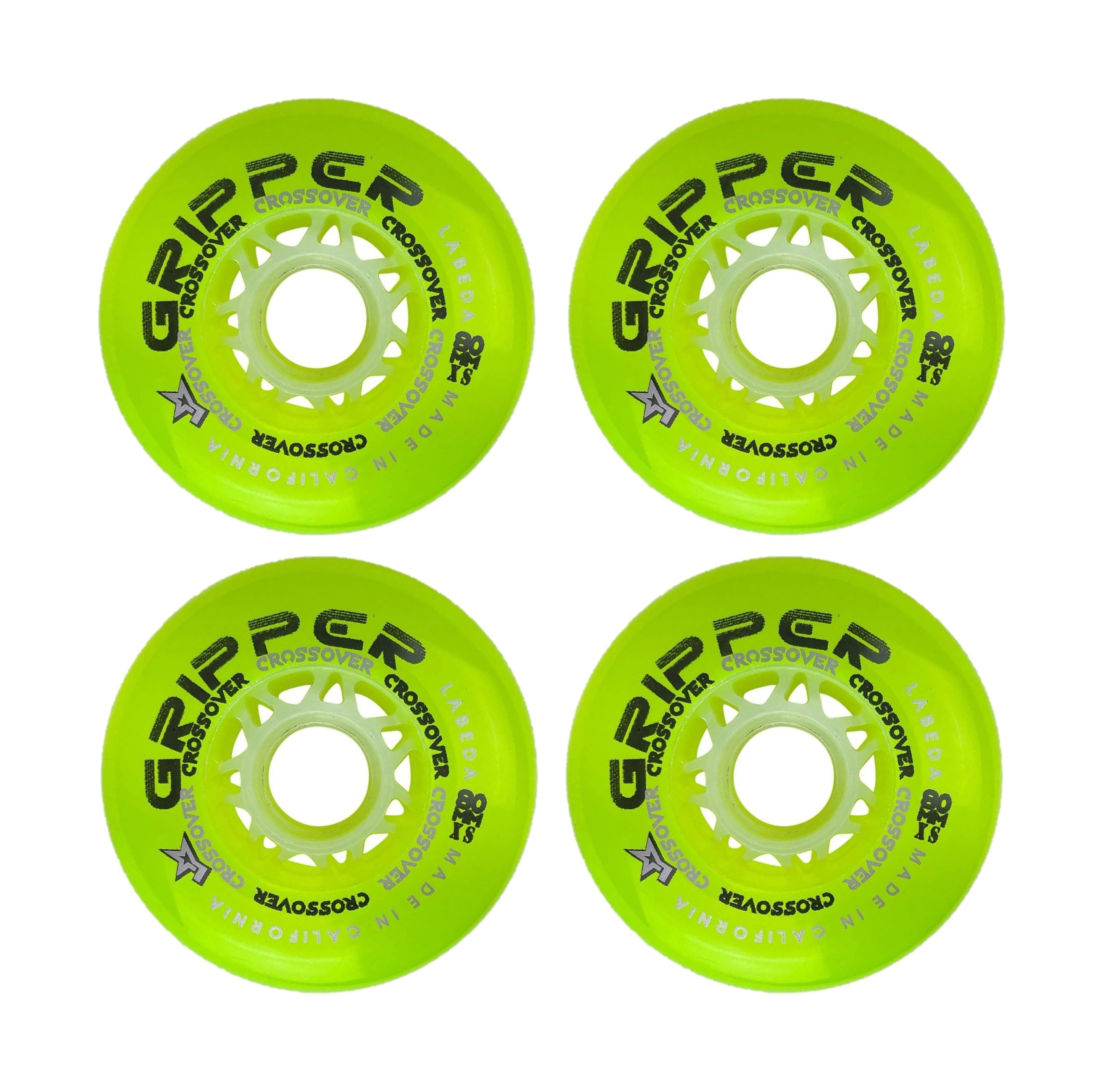 4X Inliner Rollen LABEDA INLINE ROLLE GRIPPER 4ER SET X-SOFT 76-80mm